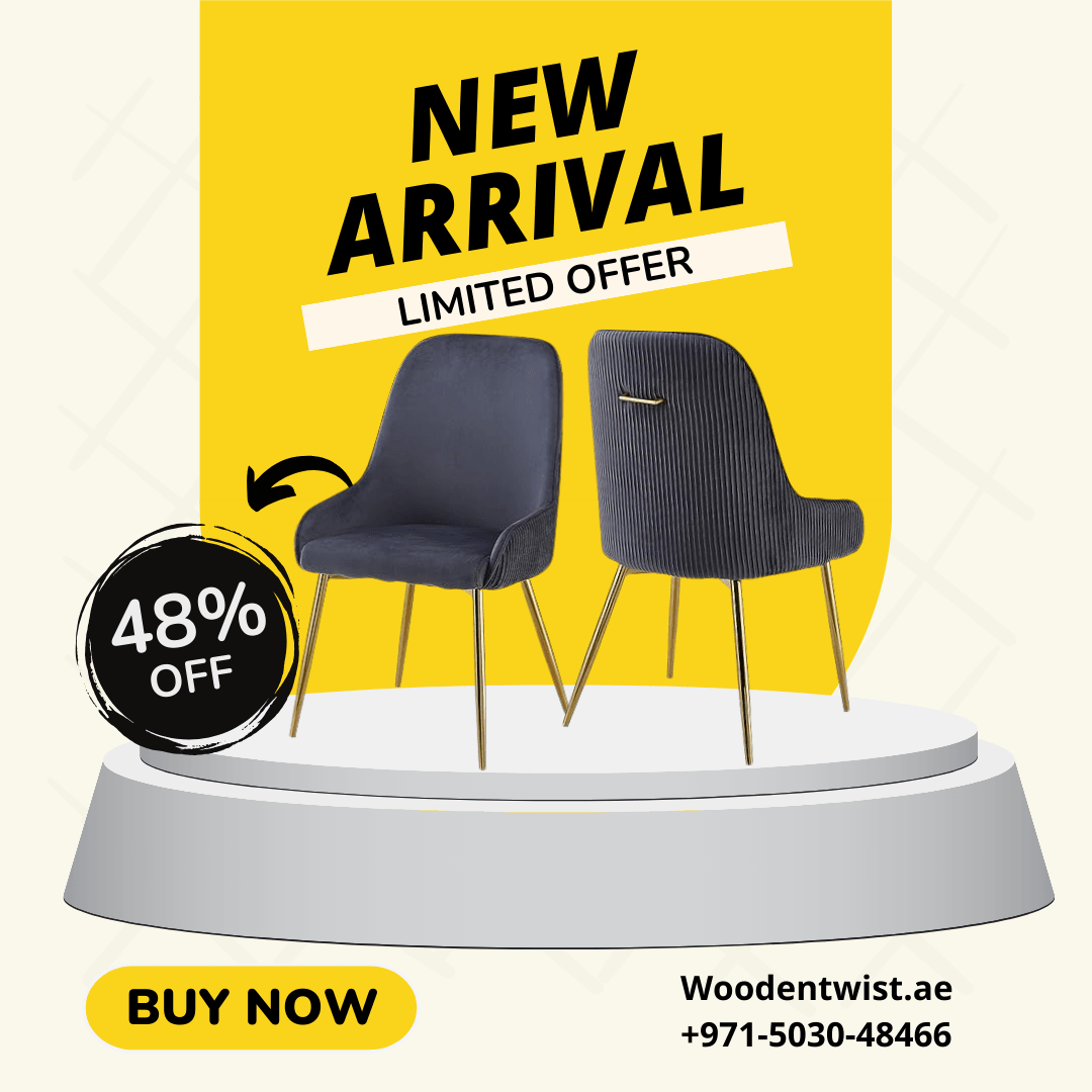 Wooden Twist Echelon Modern Cafe Dining Chair with Metal Legs in Sleek Design