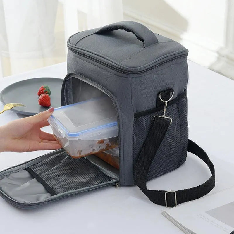 Aluminum Foil Thickened Lunch Box Handbag Insulation Bag - Wooden Twist UAE