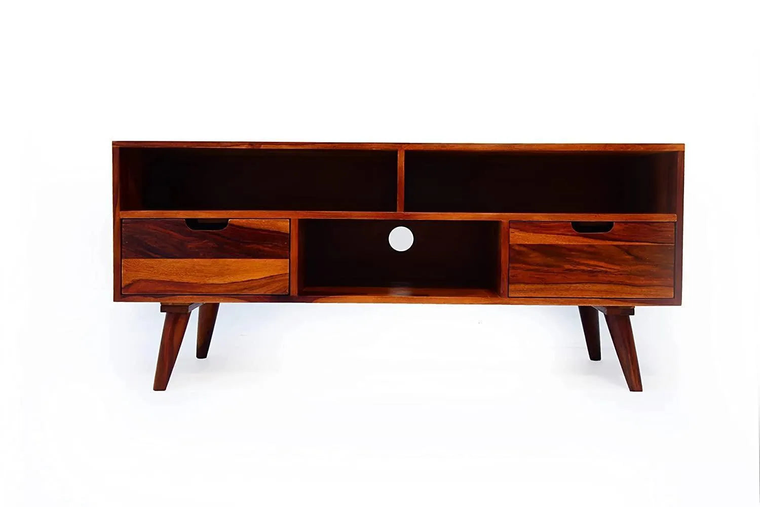 Wooden Twist Orzuelo Solid Sheesham Wood TV Unit for Living Room - Wooden Twist UAE