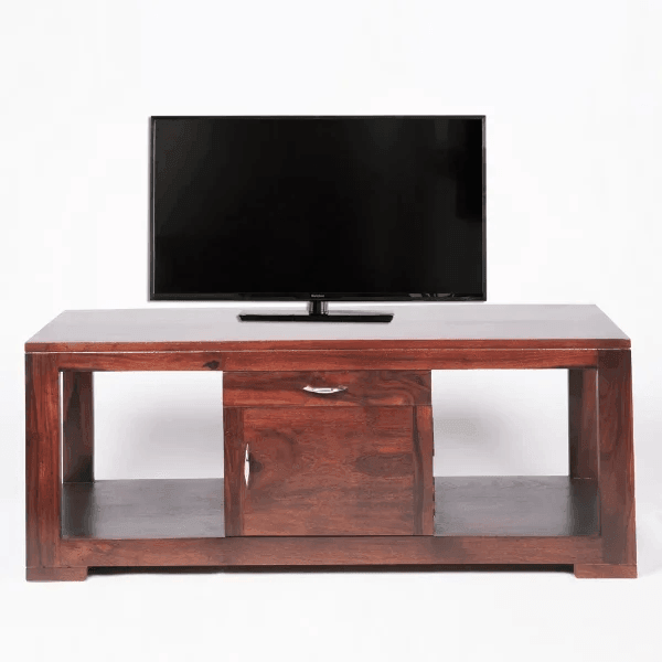 Wooden Twist Arrant Solid Sheesham Wood TV Unit for Living Room - Wooden Twist UAE