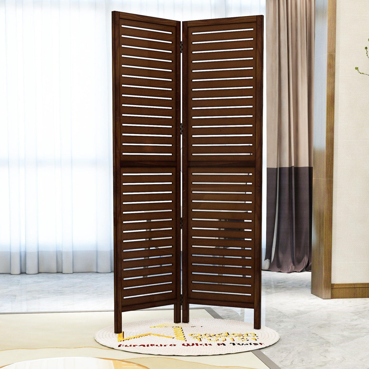 Wooden Handicrafts Partition Wooden Room Divider (Mango Wood) - Wooden Twist UAE