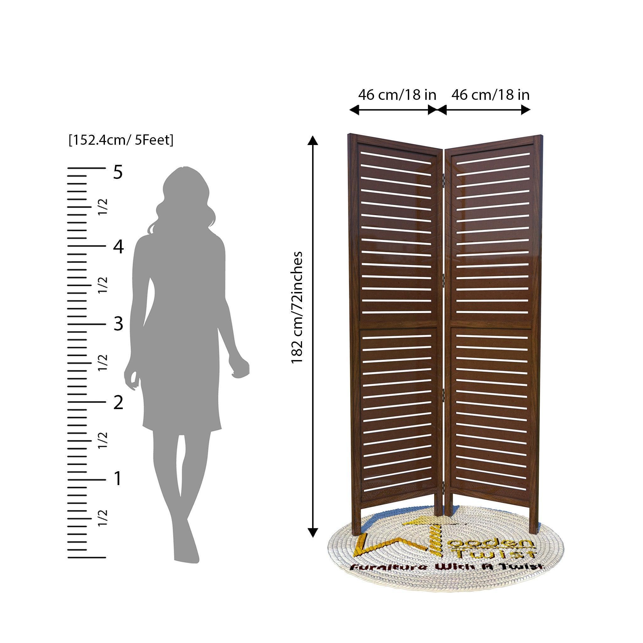 Wooden Handicrafts Partition Wooden Room Divider (Mango Wood) - Wooden Twist UAE