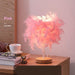 Designer Feather Table Lamp Exclusive Home Decor Lamp - Wooden Twist UAE