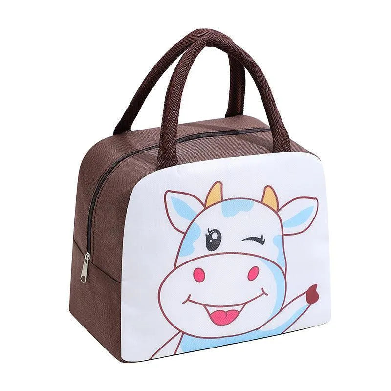 New Cartoon Lunch Box Portable Cooler Bag - Wooden Twist UAE