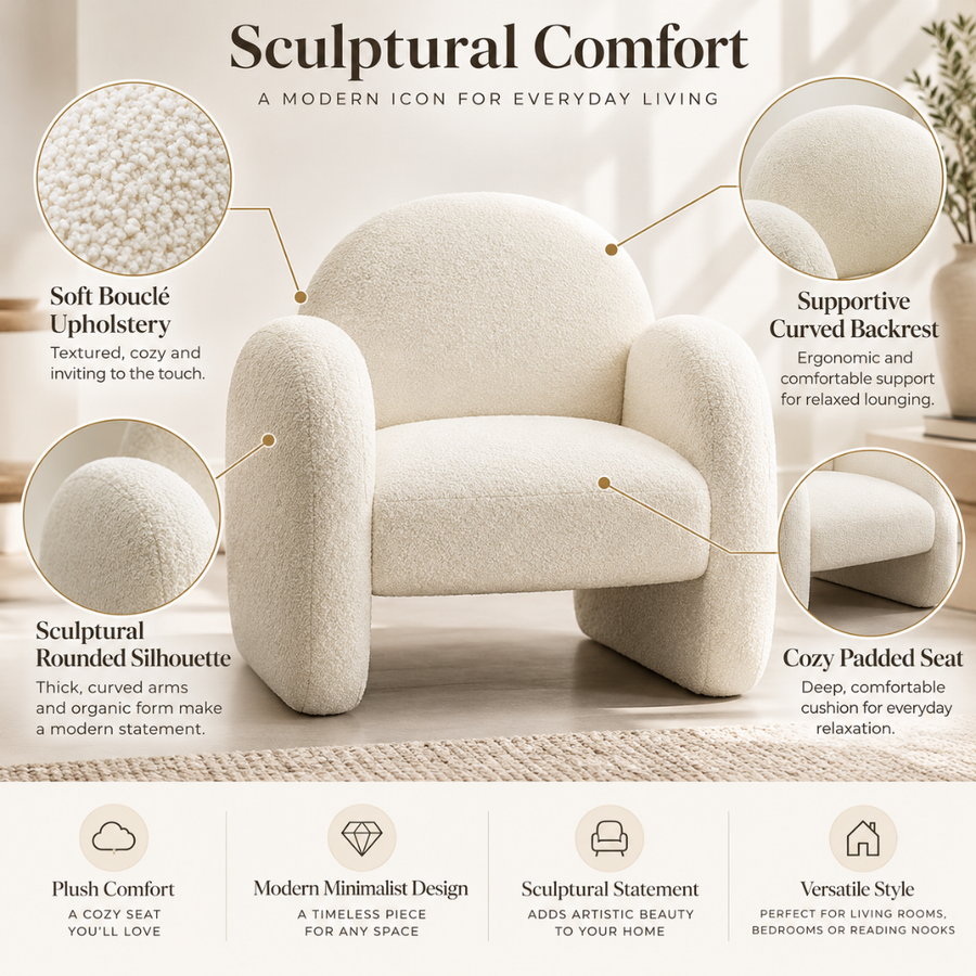 Curved Back, Padded Seat