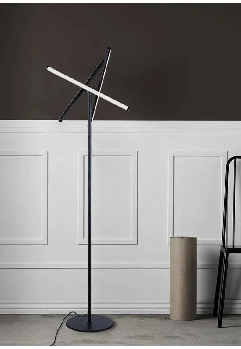 Adjustable height feature of the standing lamp