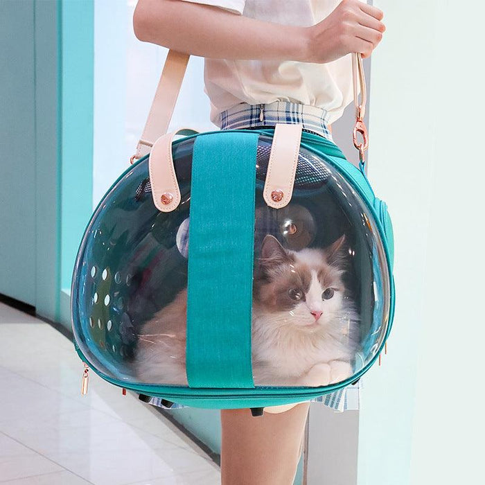 Double Fish Transparent Dog Bag Puppy Cat Cane Backpack Accessory Things Accessoires Bag Products Small Cage Pet Animal Seat Bed Double Fish Transparent Dog Bag Puppy Cat Cane Backpack Access