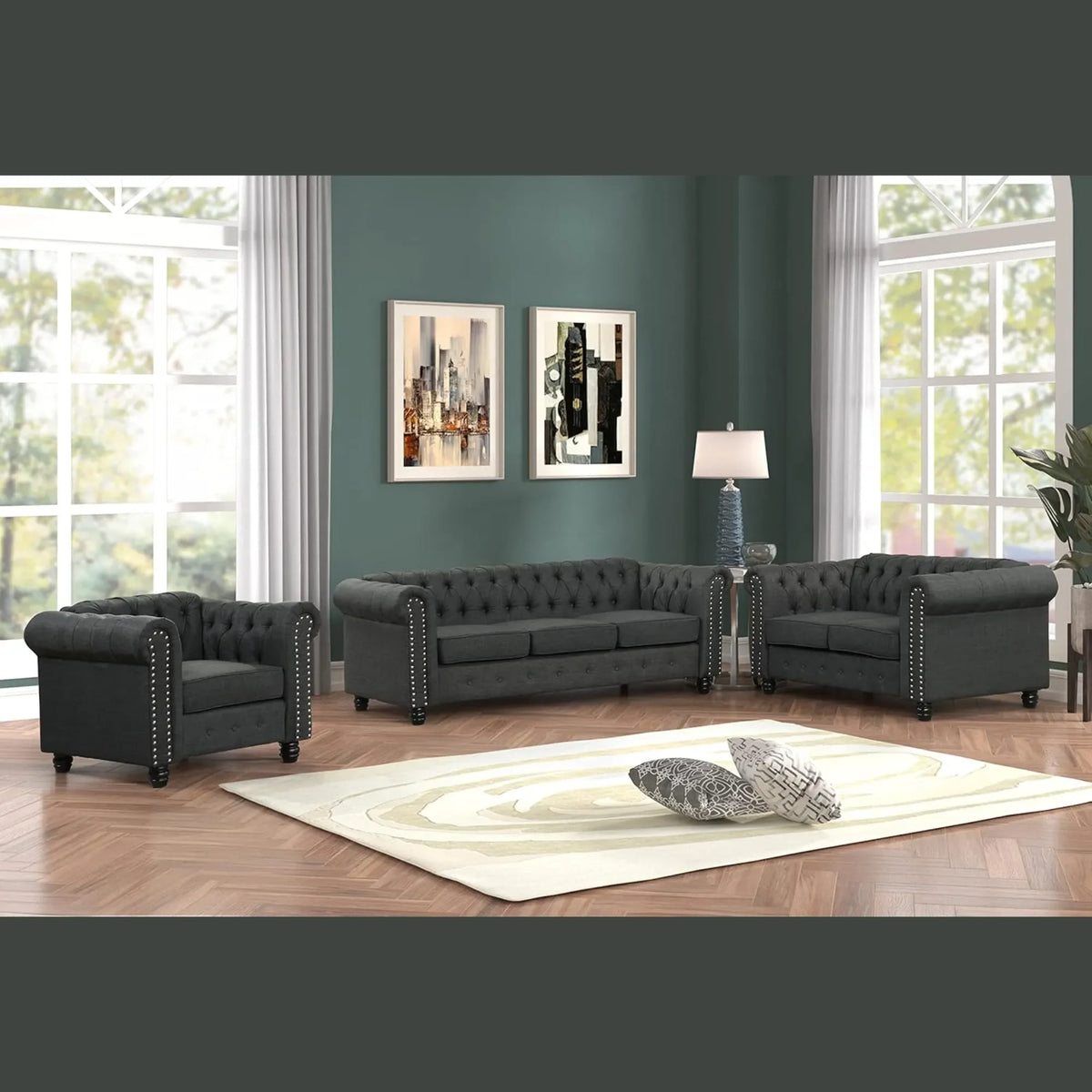The Destro: Chesterfield Style In Dark Grey