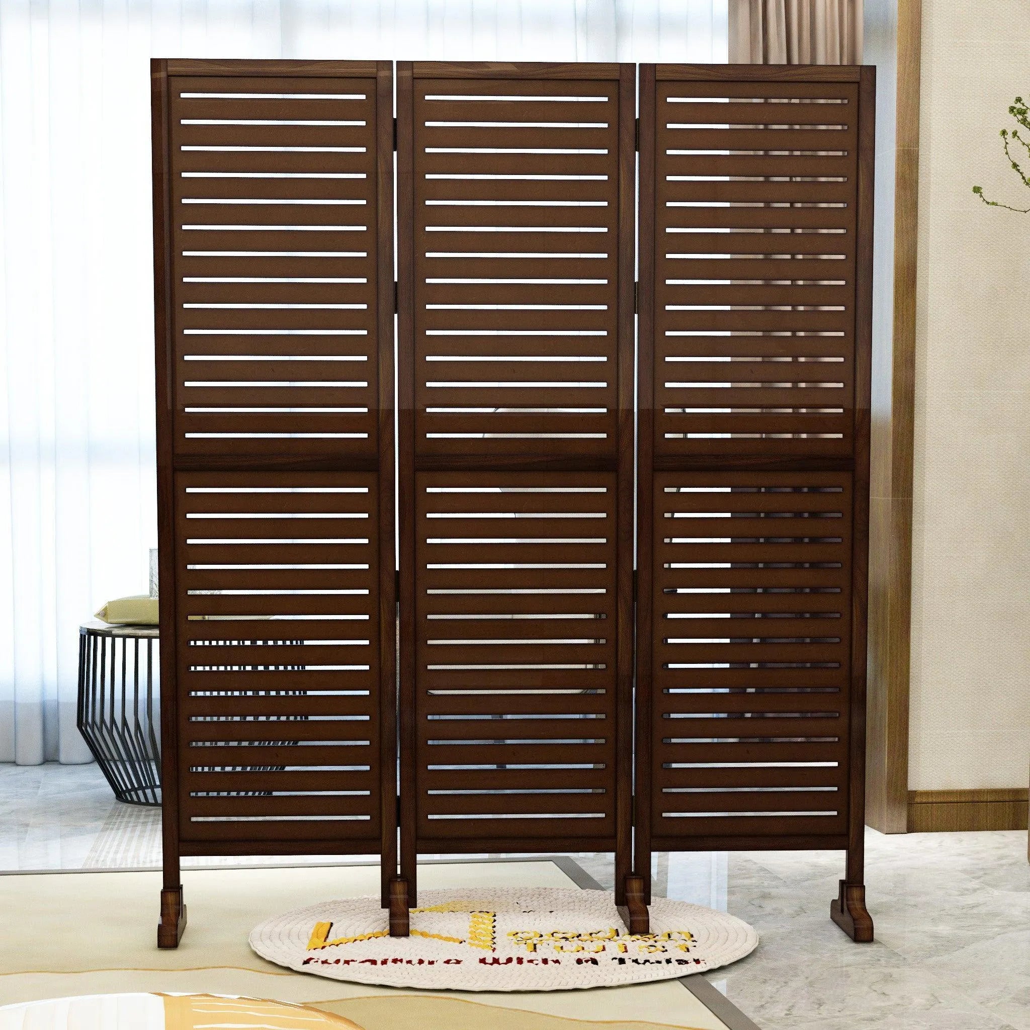 Wooden Twist Premium Solid Wood Room Divider - Wooden Twist UAE