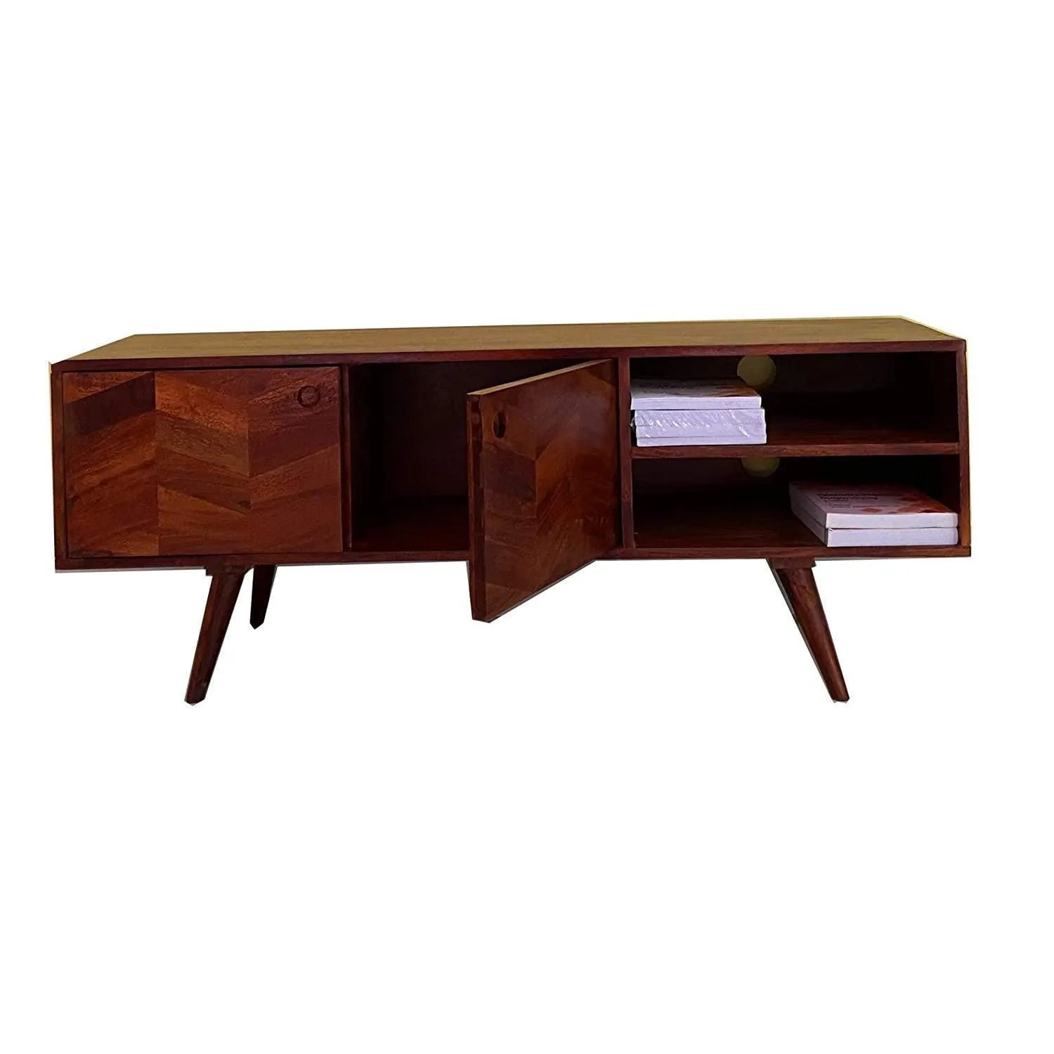 Wooden Twist Llindo Solid Sheesham Wood TV Unit for Living Room - Wooden Twist UAE