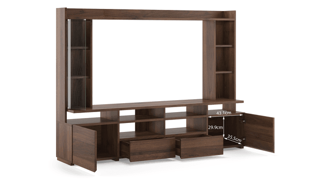 Wooden Twist Rend Handmade Solid Wood TV Unit for Living Room - Wooden Twist UAE