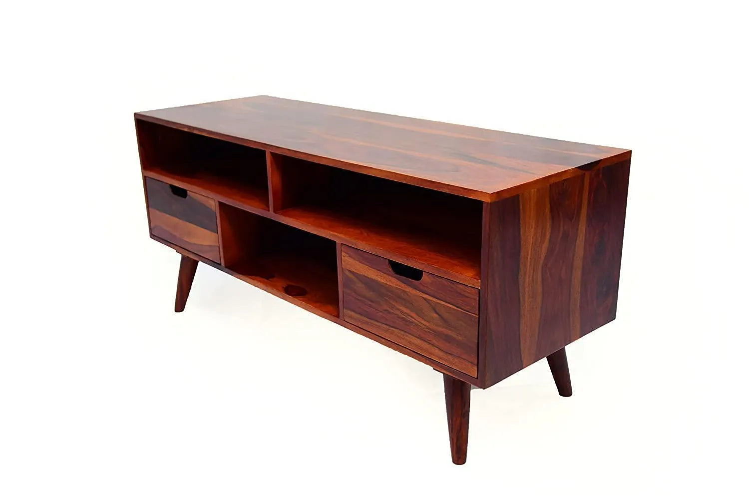 Wooden Twist Orzuelo Solid Sheesham Wood TV Unit for Living Room - Wooden Twist UAE