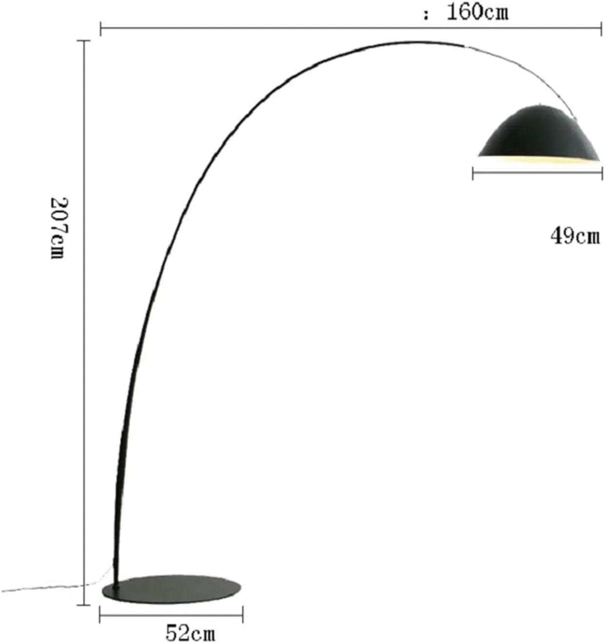 Long Wire Standing Lamp