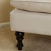 Tufted Stool Footstool Sofa Couch for Living Room Bedroom Office - Wooden Twist UAE