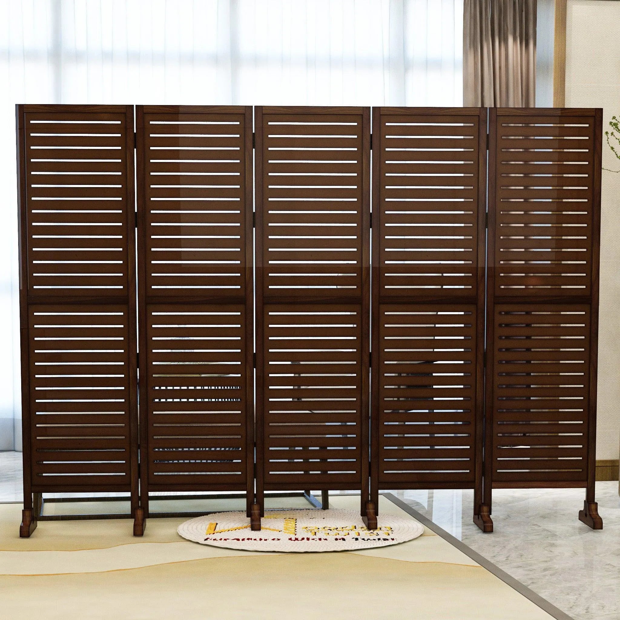 Wooden Twist Premium Solid Wood Room Divider - Wooden Twist UAE