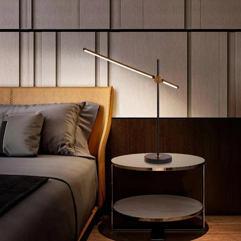 Wooden Twist Table Lamp