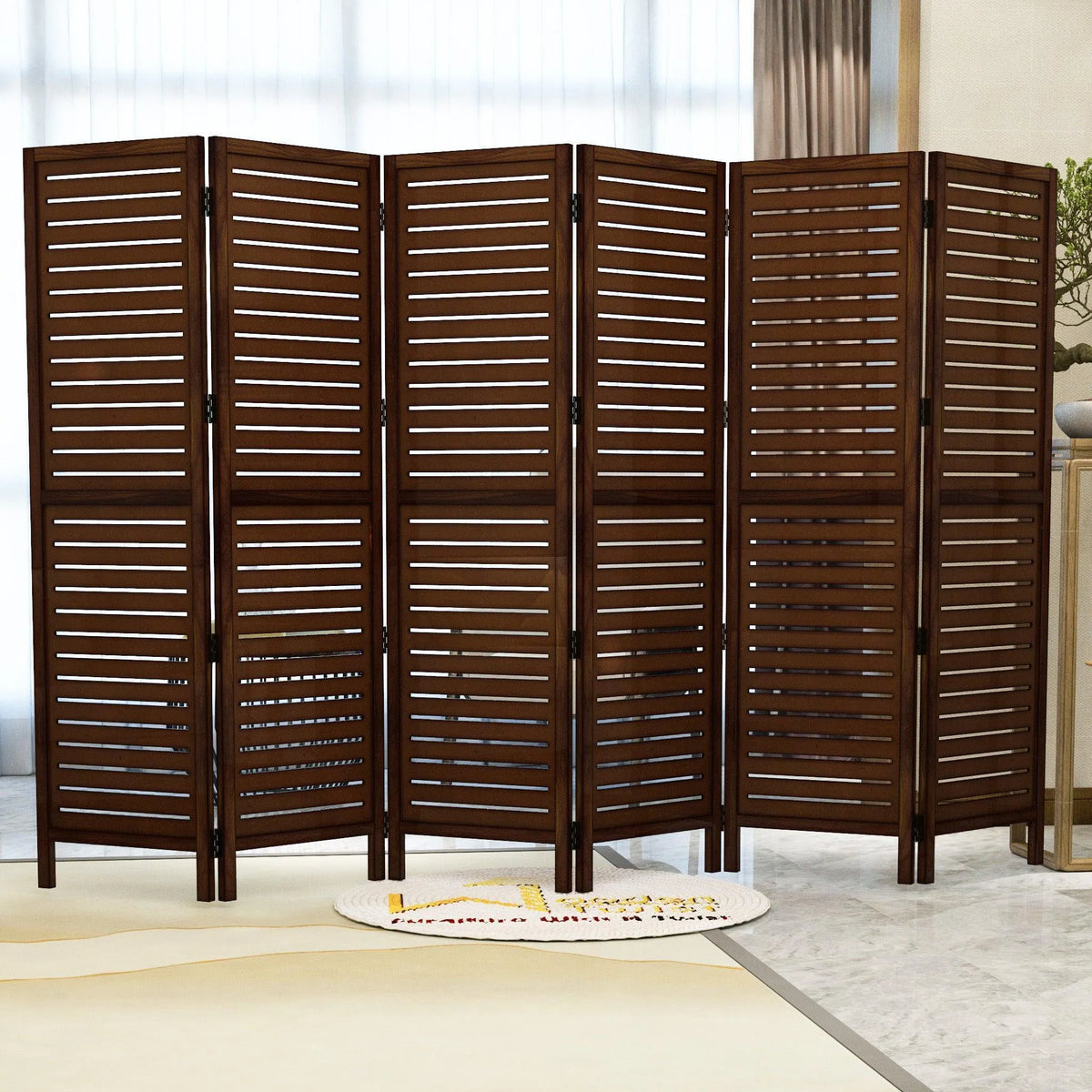 Wooden Handicrafts Partition Wooden Room Divider (Mango Wood) - Wooden Twist UAE