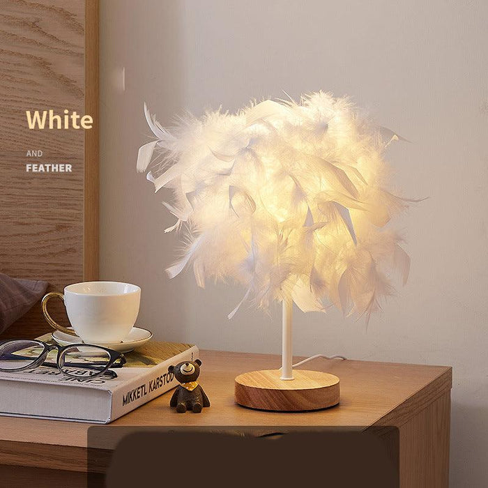 Designer Feather Table Lamp Exclusive Home Decor Lamp