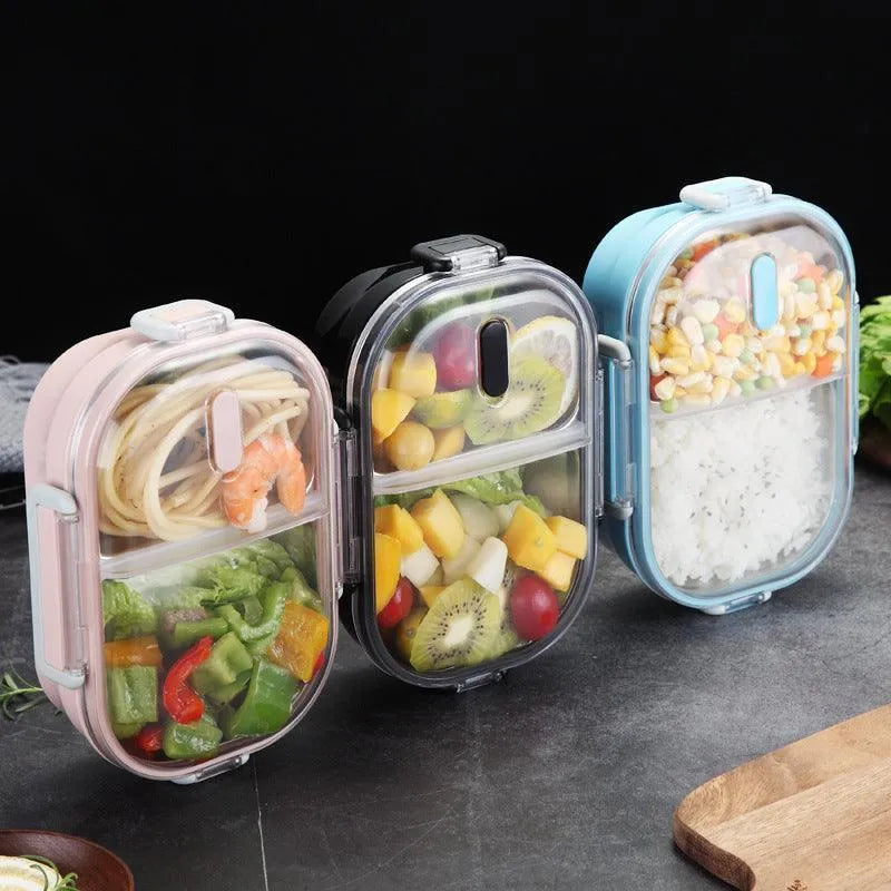 Portable Children's Lunch Box, 304 Stainless Steel Bento, Kitchen Leak Proof Food Box for Kids - Wooden Twist UAE