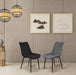 Wooden Twist Stow Design Modern Cafe Dining Chair Metal Legs - Wooden Twist UAE