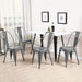 Wooden Twist Stackable Metal Outdoor & Indoor Tolix Side Cafe, Restaurant Kitchen Dining Chair ( Pack of 1 ) - Wooden Twist UAE