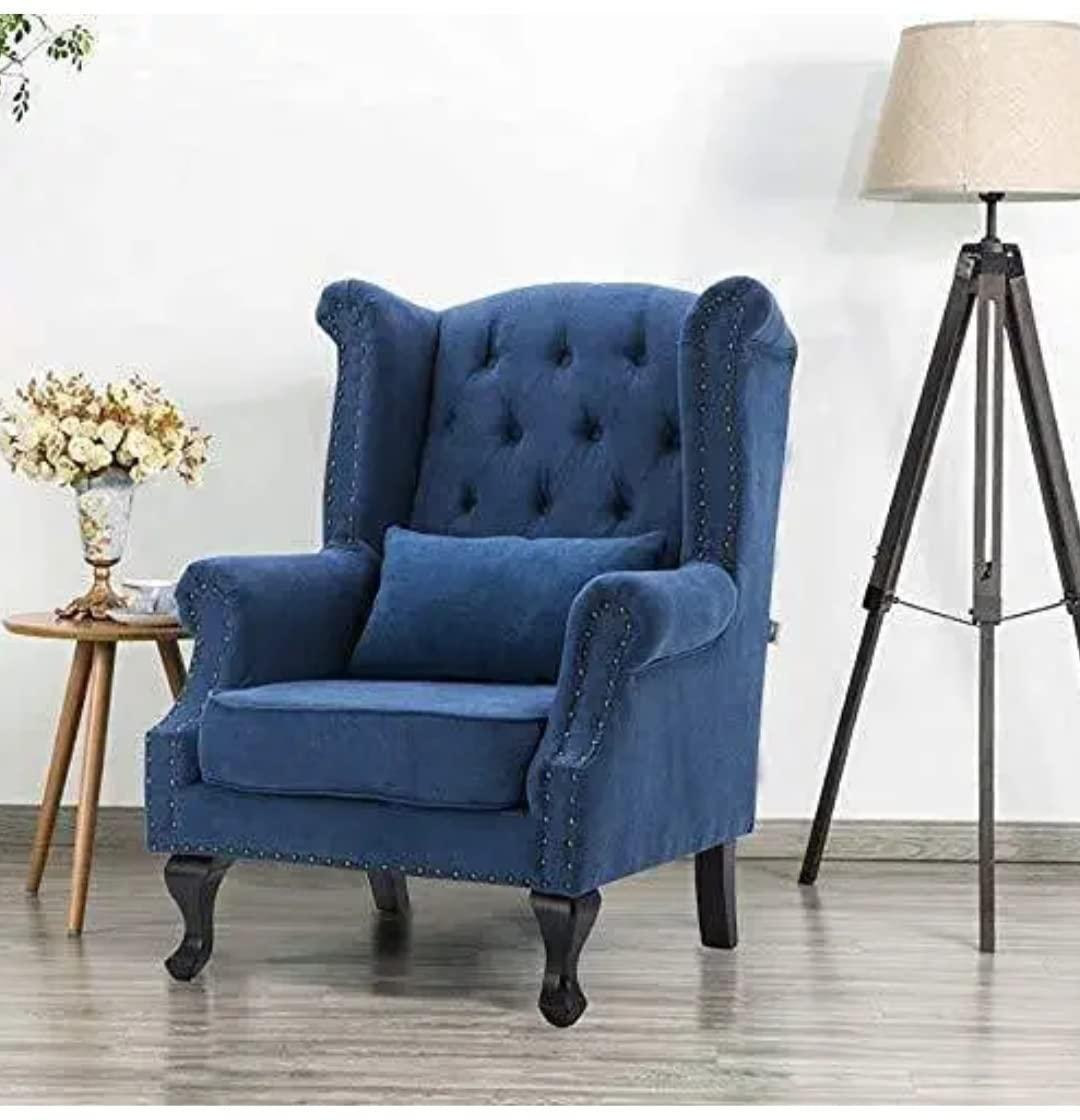 Majestic Wing Chair for Living Room/Home/Offices - Wooden Twist UAE