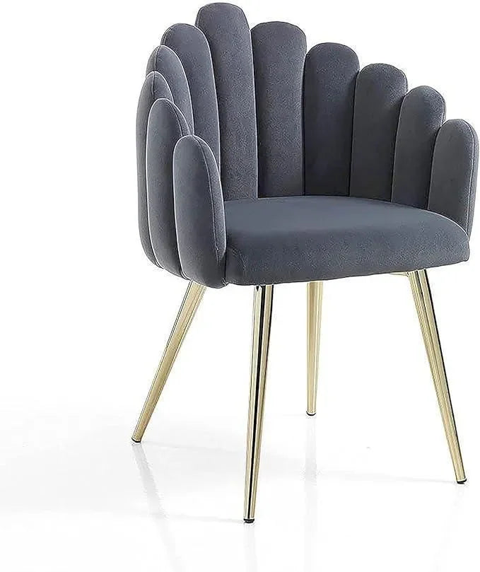 Four Velvet Fabric Chairs