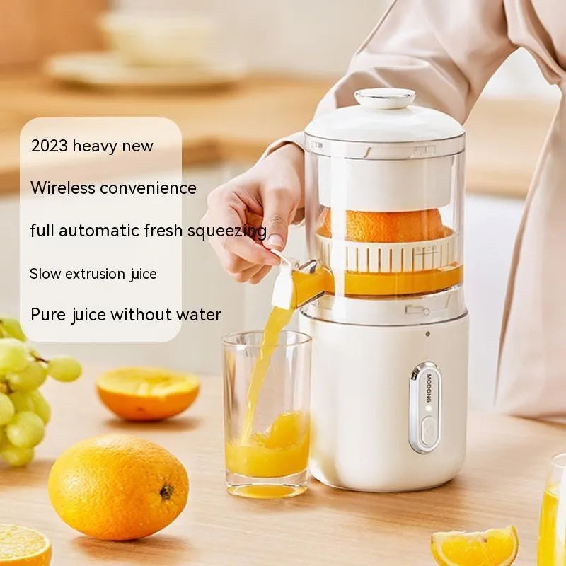 Multifunctional Wireless Electric Juicer Steel Orange Lemon Blender USB Portable Mini Fruit Squeezer Pressure Juicer Kitchen - Wooden Twist UAE