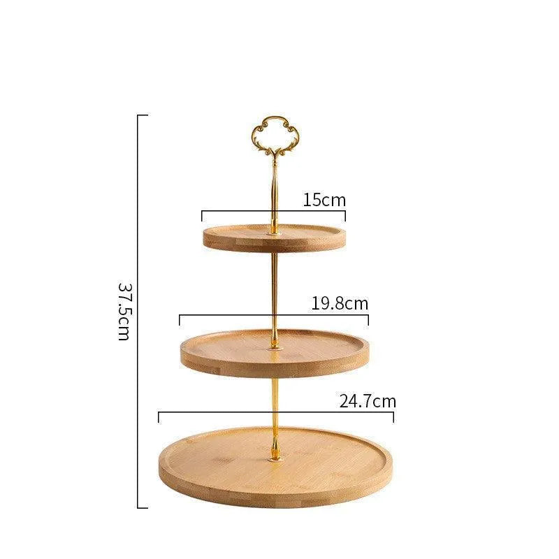 Dessert Stand Display Decoration Cake Tray - Wooden Twist UAE