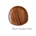 Wooden Japanese Dinner Plate Solid South American Walnut Shaped - Wooden Twist UAE