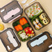 Kitchen Lunch Box Work Student Outdoor Activities Travel Microwave Heating Food Container Plastic Bento Box Storage Snacks Boxes - Wooden Twist UAE