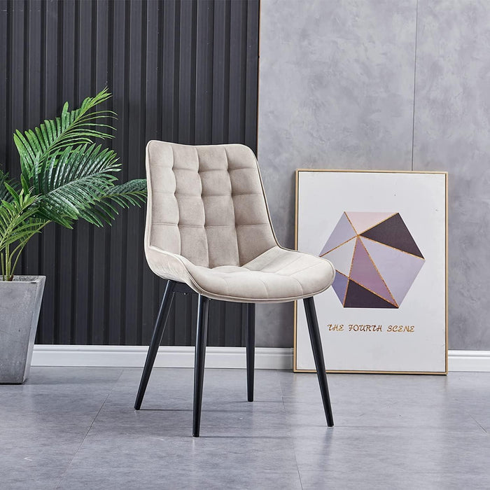 Wooden Twist Stow Design Modern Cafe Dining Chair Metal Legs