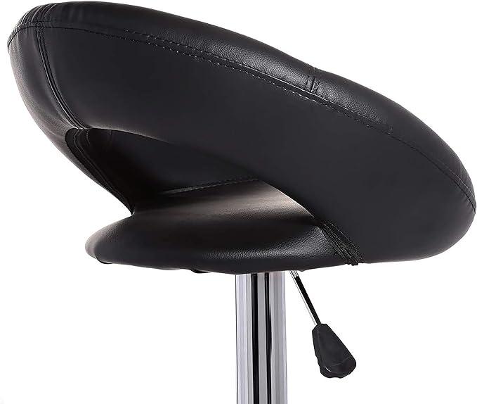 Wooden Twist Motif Design Modern Studio, Cafe Chair Metal Legs