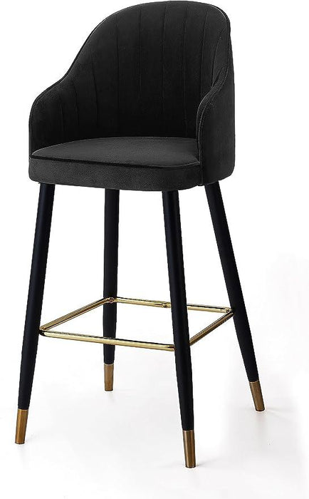 Wooden Twist Hassock Modern Cafe Dining Chair Metal Legs - Wooden Twist UAE