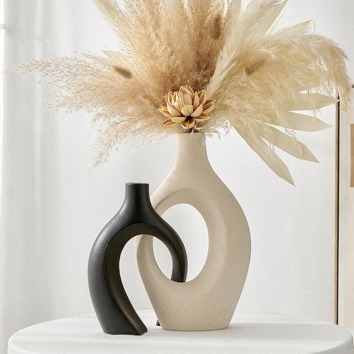 Ceramic White Decorative Vases