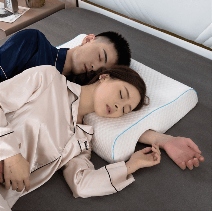 Couples Pillow Arched Cuddle Pillow With Slow Rebound Memory Foam For Arm Rest Hand Pillow - Wooden Twist UAE