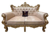 Wooden Boutique French Baroque Style Golden Leaf Hand Carved Sofa (2 Seater) - Wooden Twist UAE