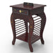Wooden Hand Carved Side Table - Wooden Twist UAE