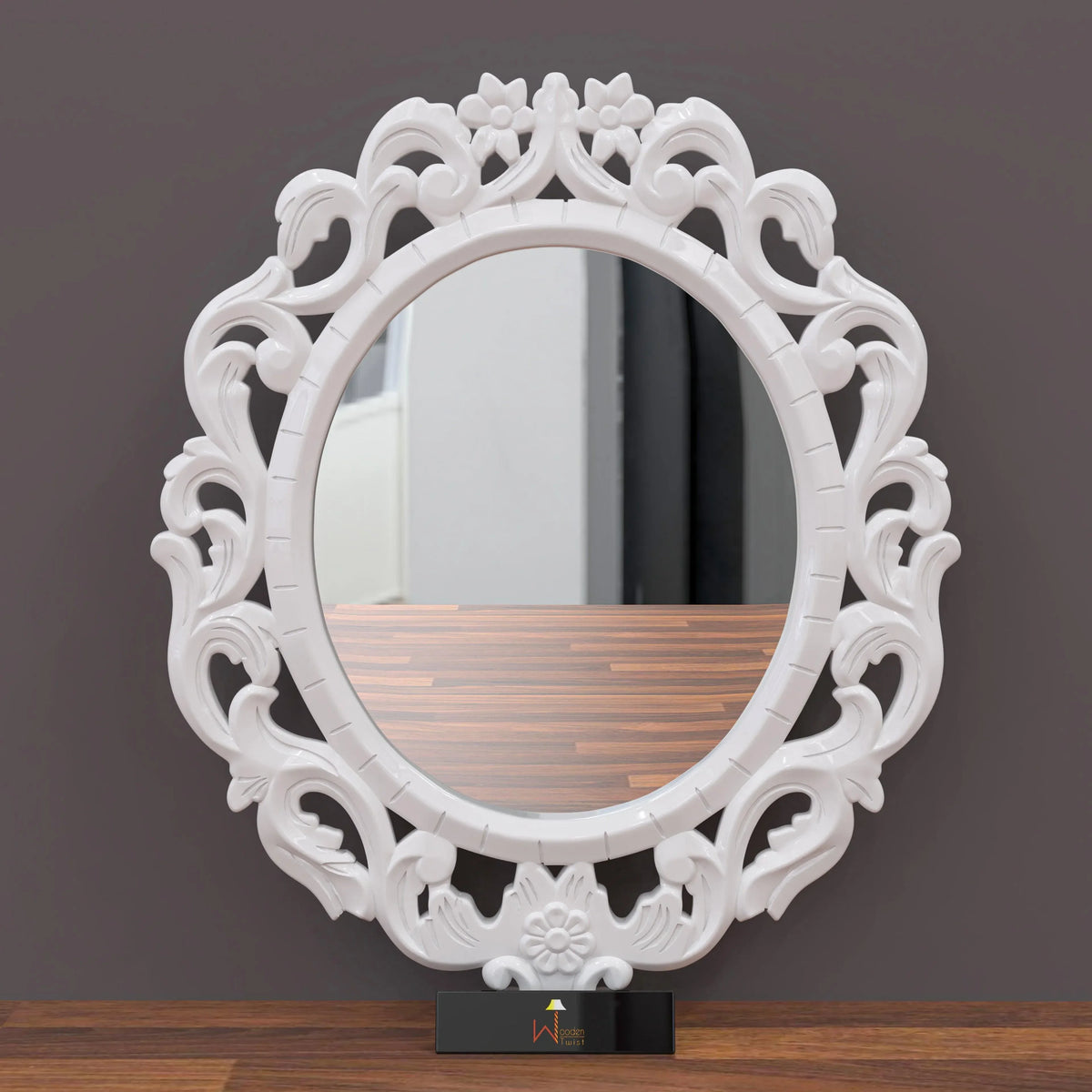 An Oval Mirror That Frames Every Room