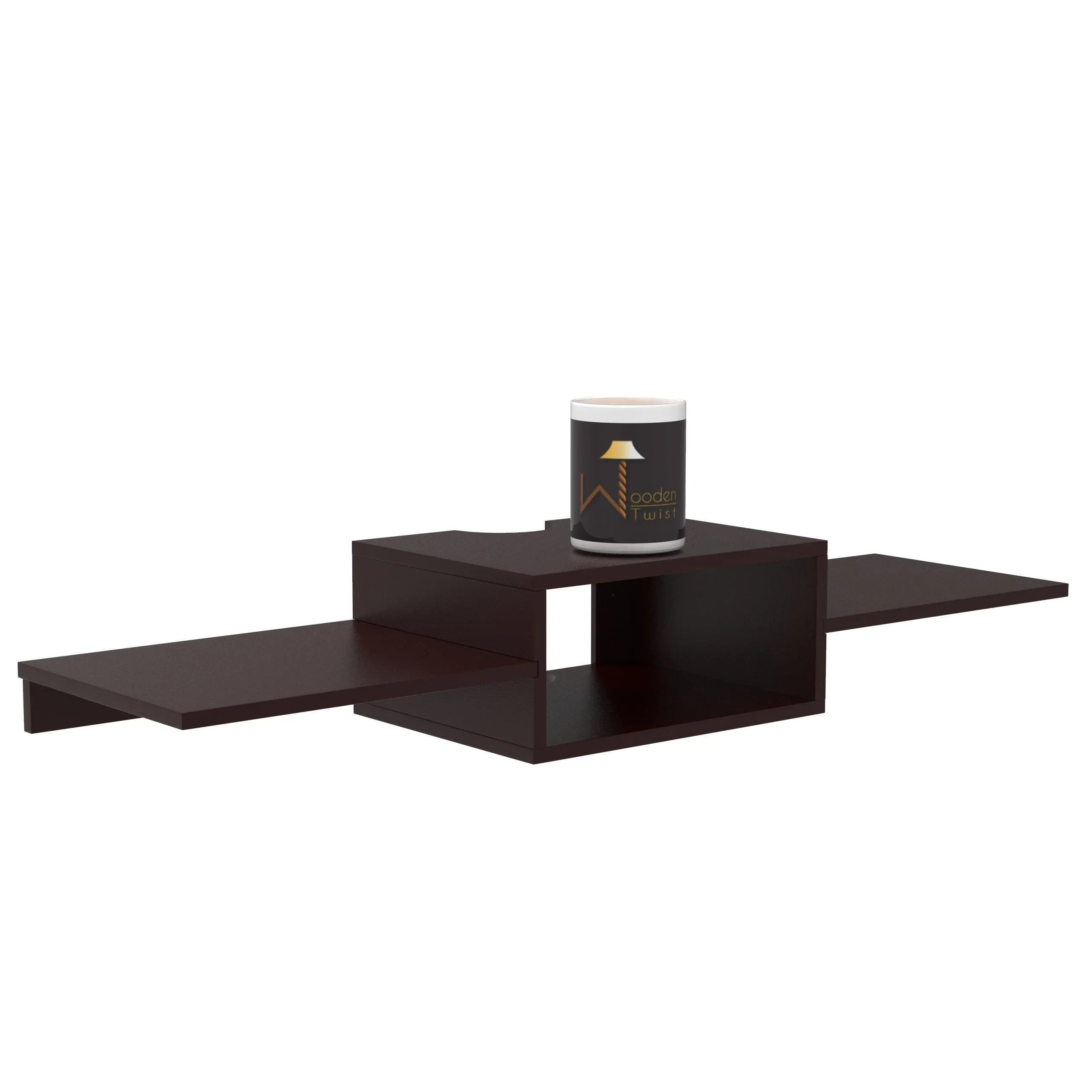 Wooden TV Entertainment Unit/Wall Set Top Box Stand Shelf - Wooden Twist UAE