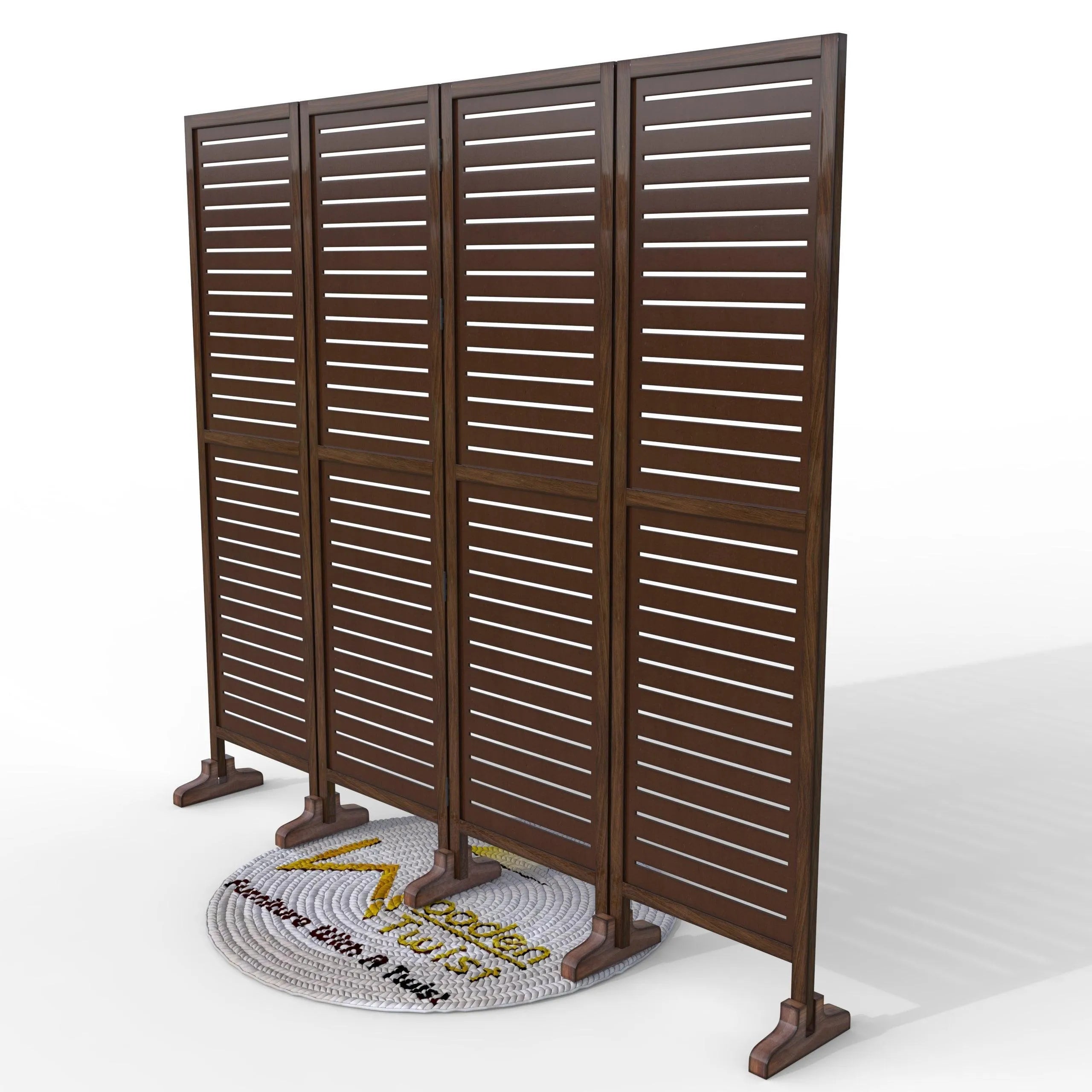 Wooden Twist Premium Solid Wood Room Divider - Wooden Twist UAE