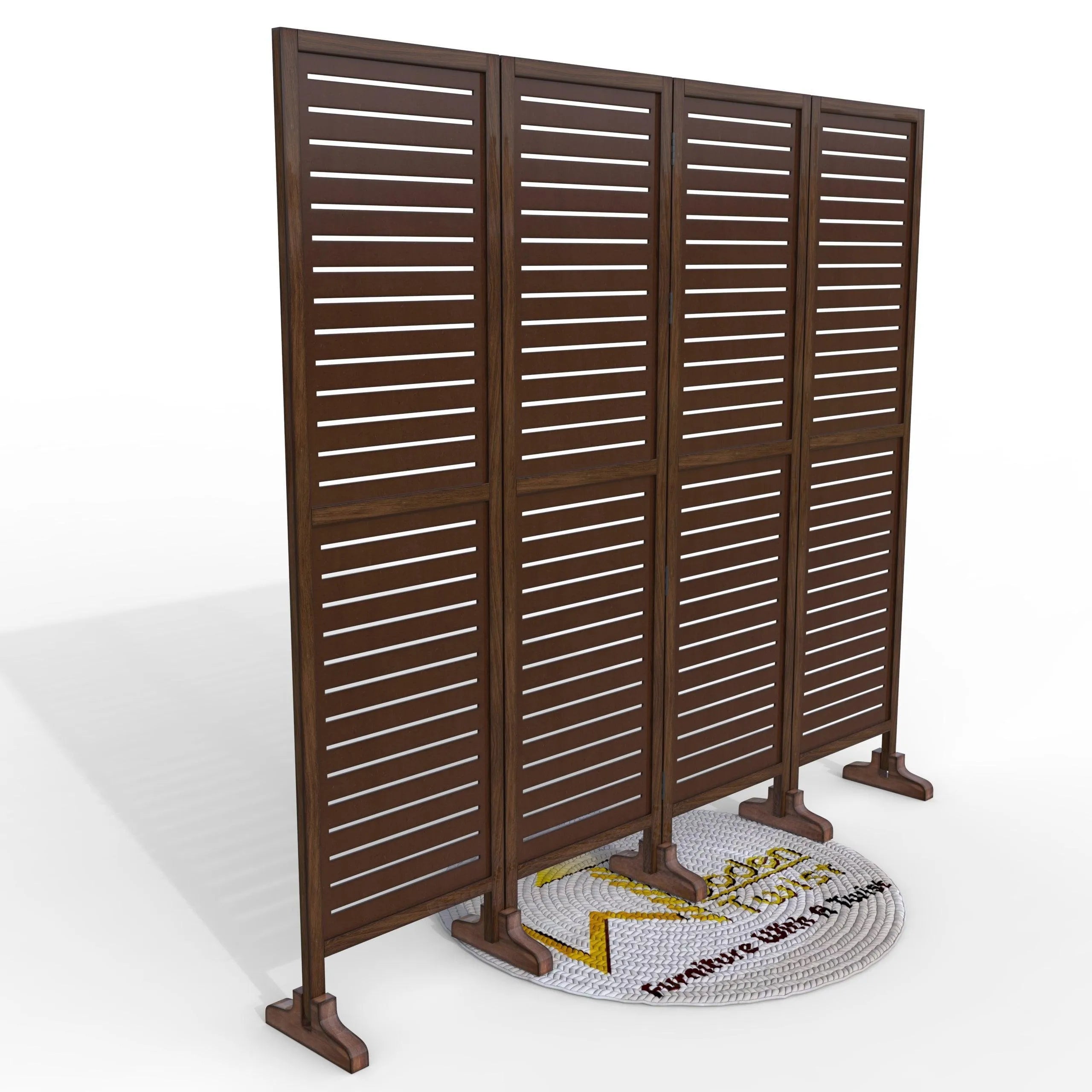 Wooden Twist Premium Solid Wood Room Divider - Wooden Twist UAE