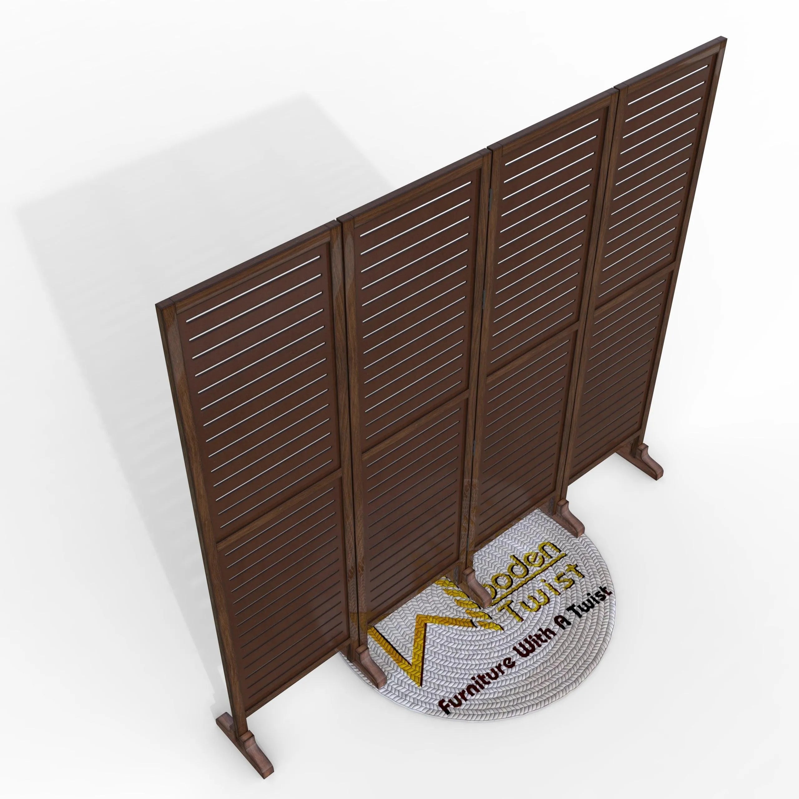 Wooden Twist Premium Solid Wood Room Divider - Wooden Twist UAE