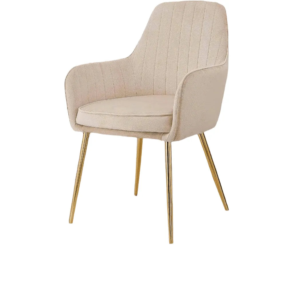 Velour dining chair