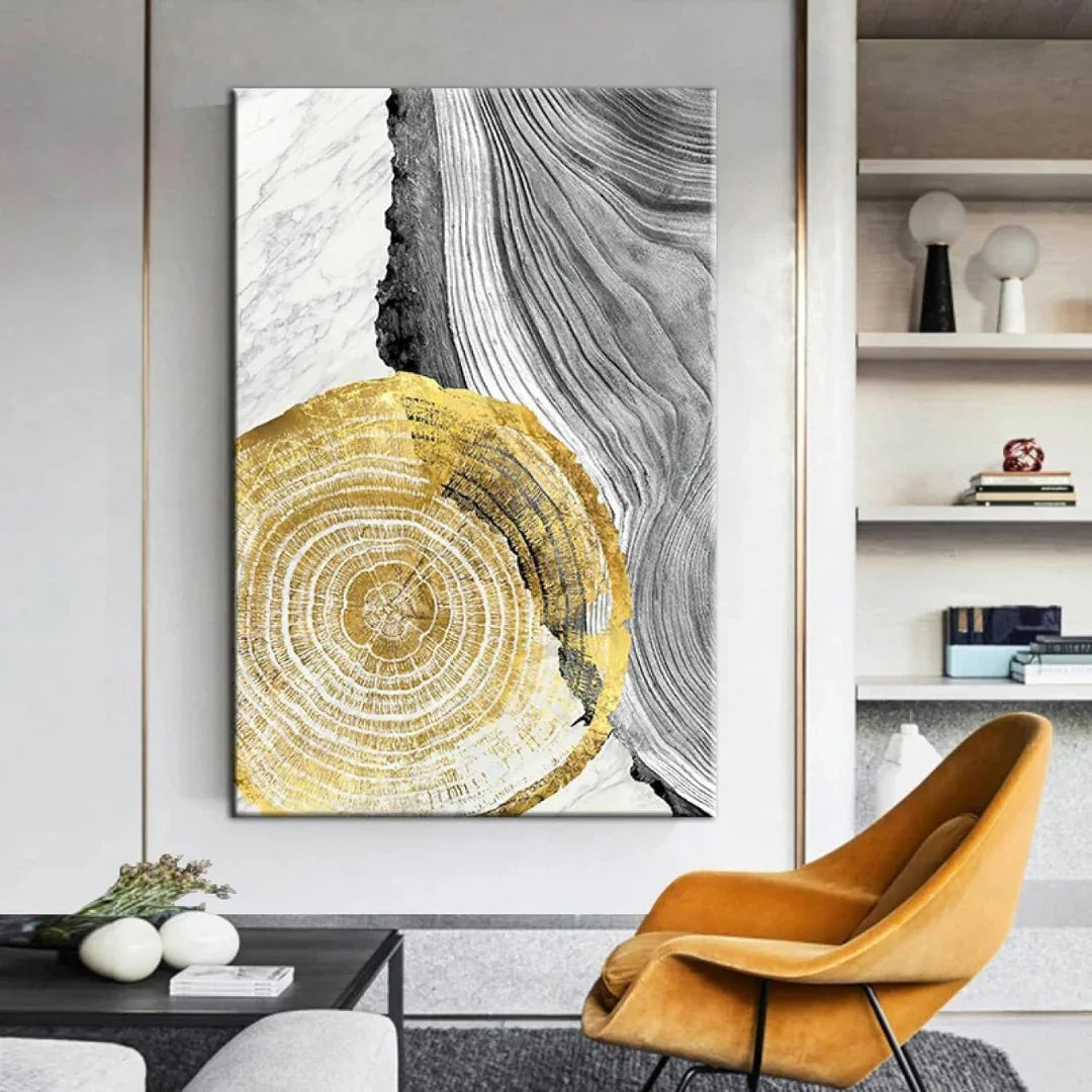 Tree stump wall art