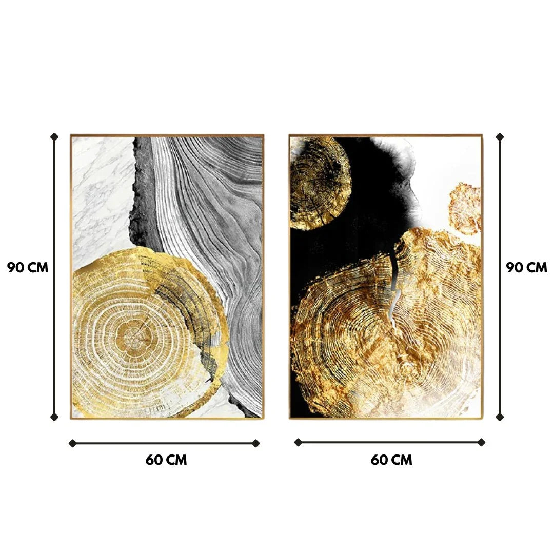 Tree stump wall art
