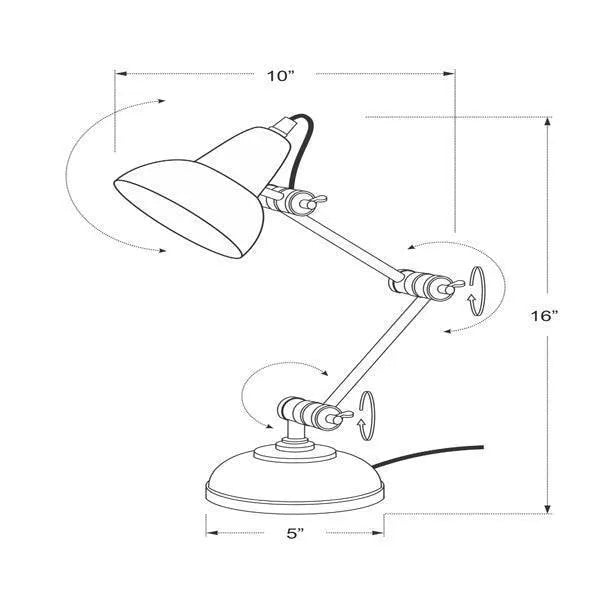 Vintage Adjustable Desk Light