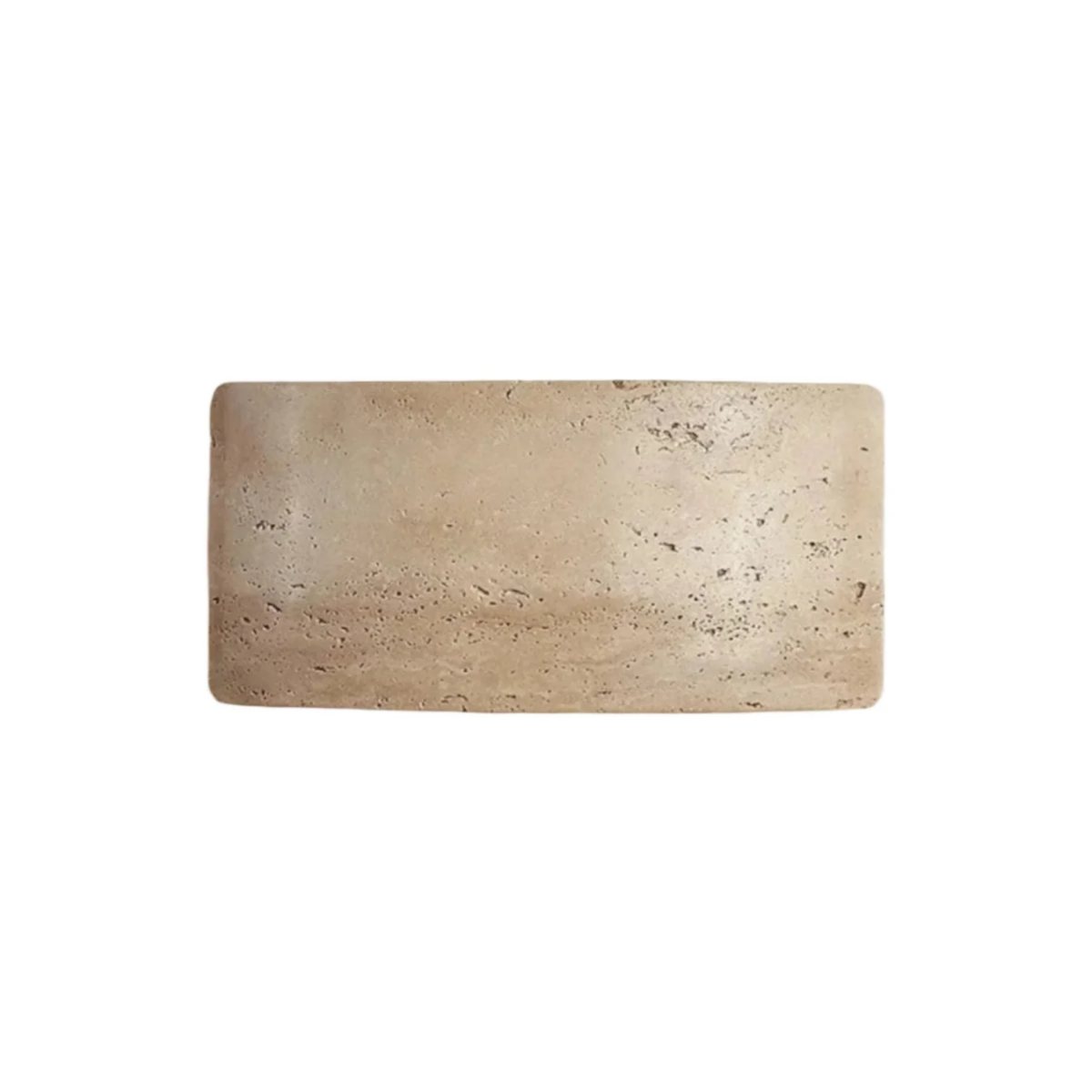 Arclume Yellow Travertine Wall Light flat product view on white background