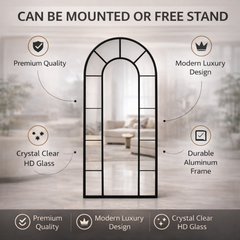 Aurelio Arch Window Style Full-Length Mirror