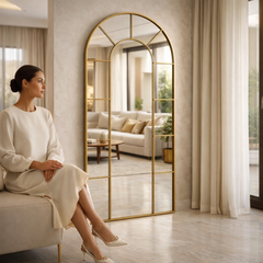 Aurelio Arch Window Style Full-Length Mirror
